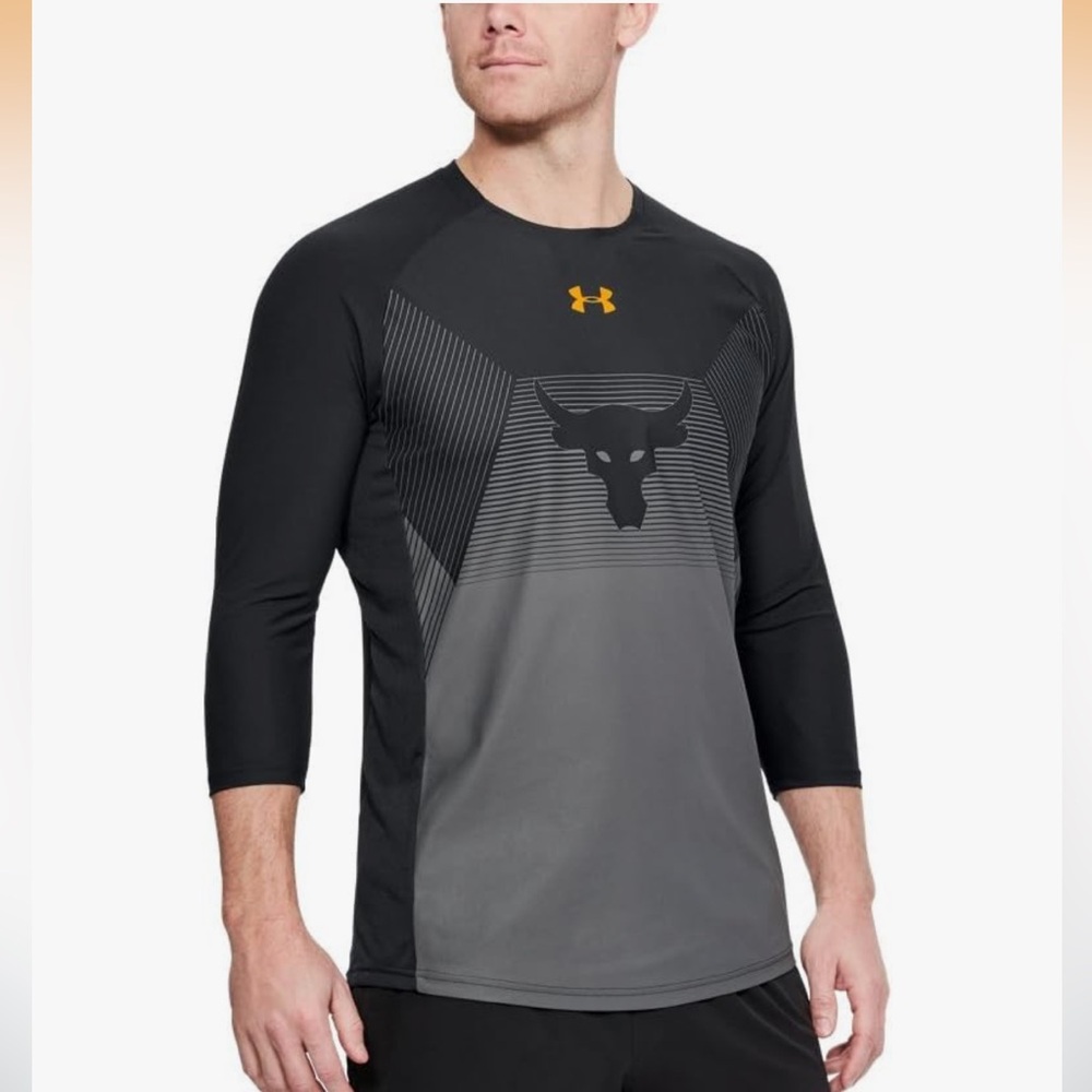 Under Armour Project Rock Vanish 3/4 Sleeve Workout Shirt